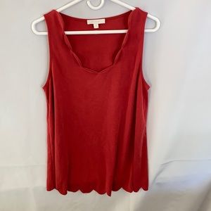 Eri + Ali Womens Red Shirt/Camisole Size M